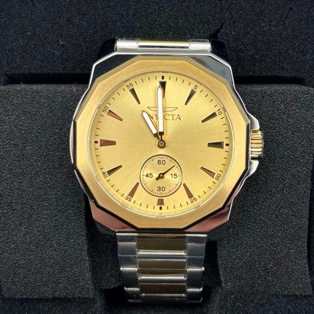 Invicta Speedway 49329 Mens 42mm Two Tone Stainless Steel Quartz Watch BNWT